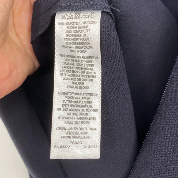 French Connection NWT Anana Whisper Jumpsuit One Piece Playsuit Utility Blue New - Picture 12 of 12